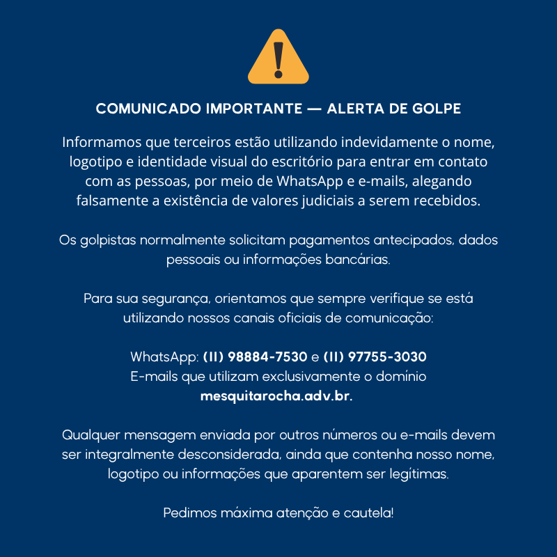 COMUNICADO IMPORTANTE